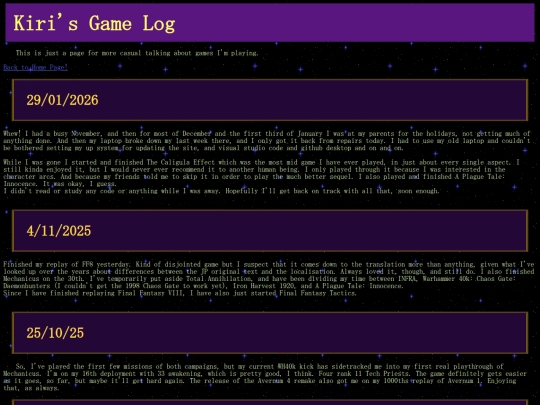 LOG screenshot
