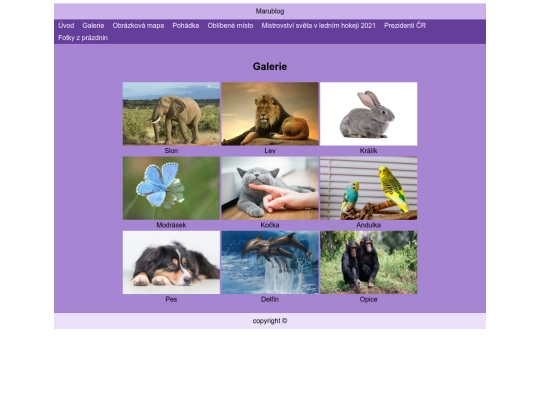 Galerie screenshot