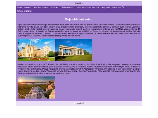 Oblíbené místo screenshot