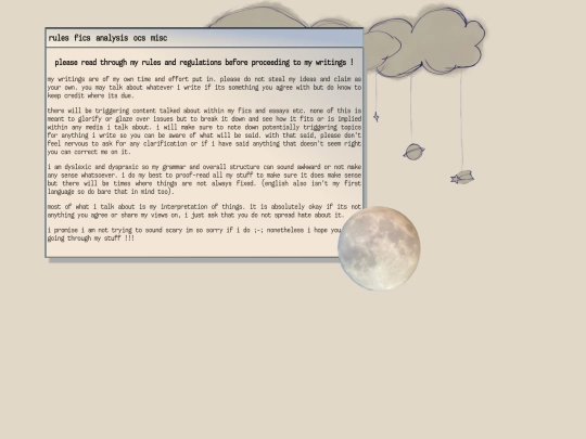 writings screenshot