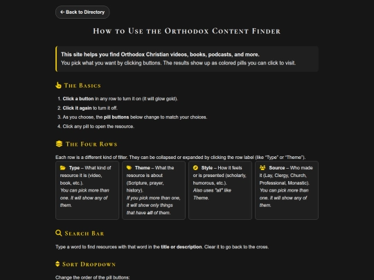 Directory/help screenshot