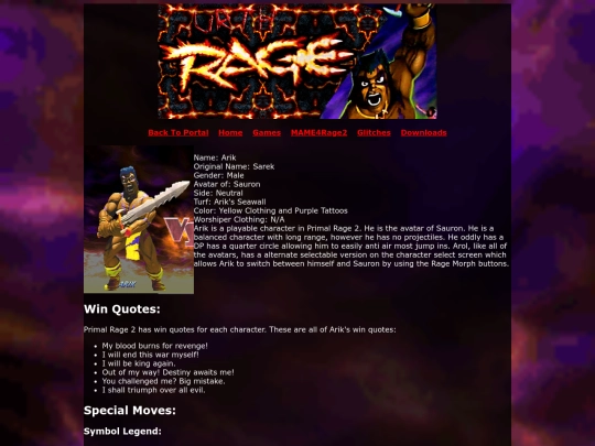 UrthRage/characters/PrimalRage2/arik screenshot