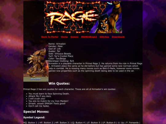 UrthRage/characters/PrimalRage2/armadon screenshot