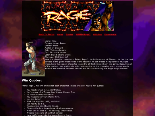 UrthRage/characters/PrimalRage2/kaze screenshot