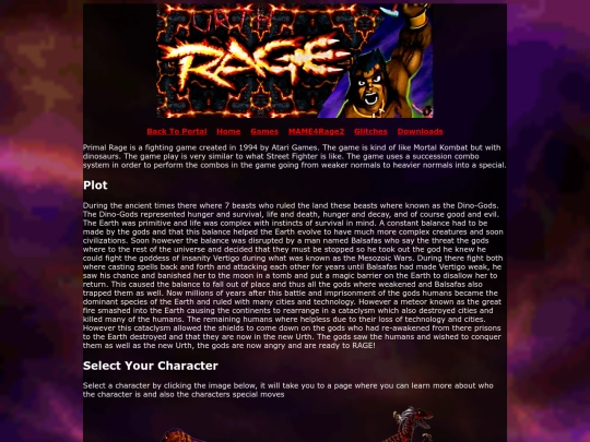 UrthRage/primal-rage screenshot