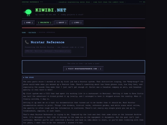 projects/norstar-reference screenshot