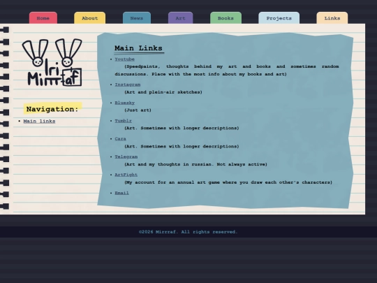 Pages/Links screenshot