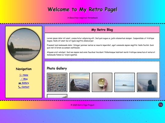 Template2/retroindex screenshot