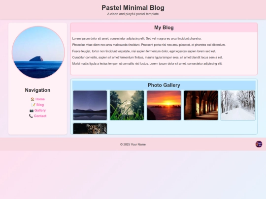 Template3/indexpastel screenshot