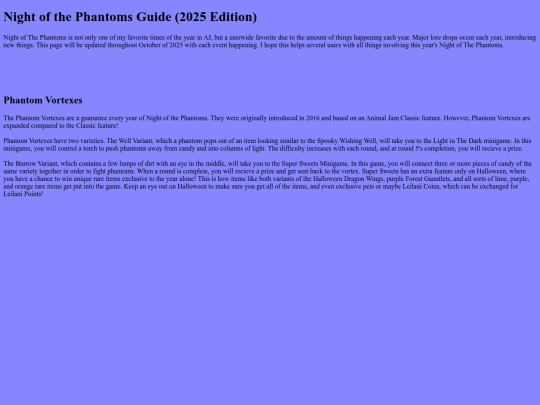 Animal Jam/NOTPGuide screenshot
