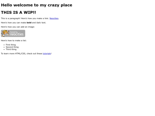 index screenshot