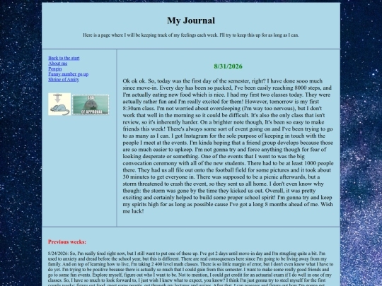 Journal screenshot