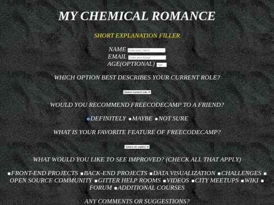 SurveyForm screenshot