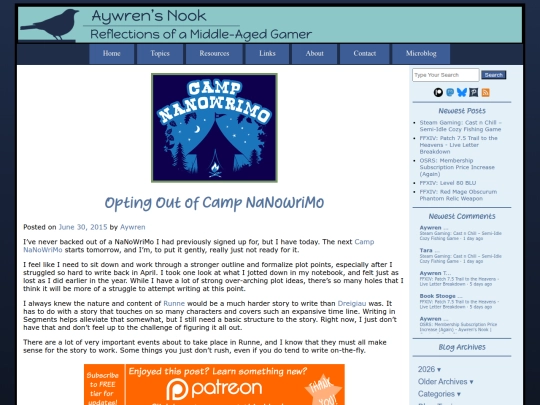 2015/06/30/opting-out-of-camp-nanowrimo screenshot