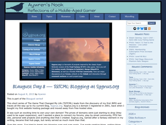 2015/08/08/blaugust-day-8-tgtcml-blogging-at-sygnus-org screenshot