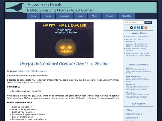 2016/10/31/happy-halloween-october-goals-in-review screenshot