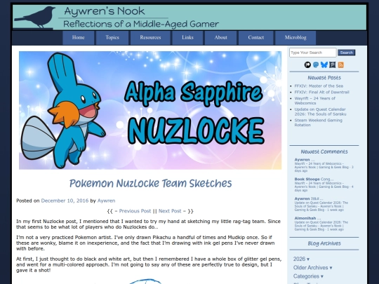 2016/12/10/pokemon-nuzlocke-team-sketches screenshot