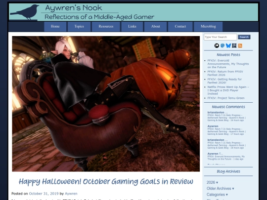 2019/10/31/happy-halloween-october-gaming-goals-in-review screenshot