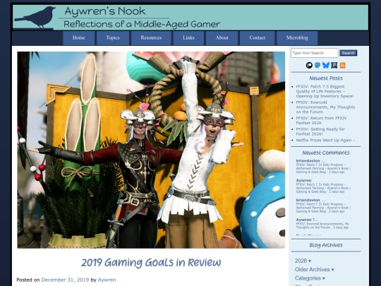 2019/12/31/2019-gaming-goals-in-review screenshot