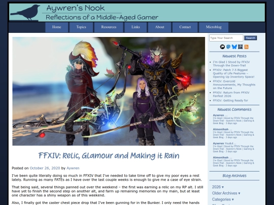 2020/10/26/ffxiv-relic-glamour-and-making-it-rain screenshot