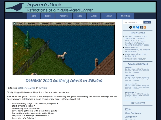 2020/10/31/october-2020-gaming-goals-in-review screenshot