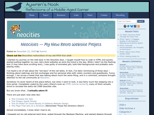 2020/12/23/neocities-my-new-retro-website-project screenshot