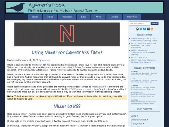 2023/02/17/using-nitter-for-twitter-rss-feeds screenshot