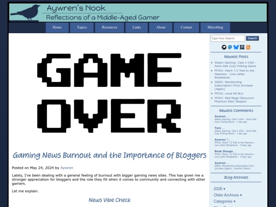 2024/05/24/gaming-news-burnout-and-the-importance-of-bloggers screenshot