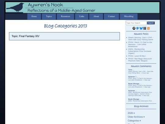 categories/categories-2013 screenshot