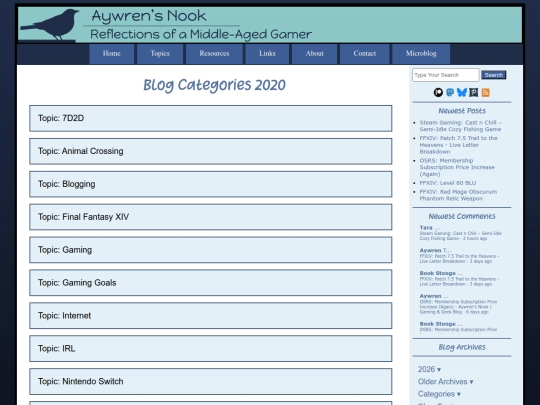 categories/categories-2020 screenshot
