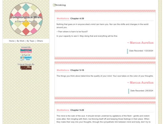 commonplace/topics/thinking screenshot