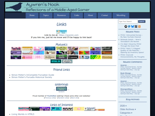 links screenshot