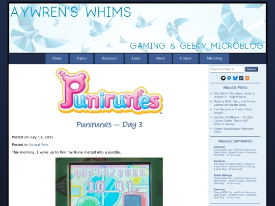 microblog/2025/07/13/punirunes-day-3 screenshot