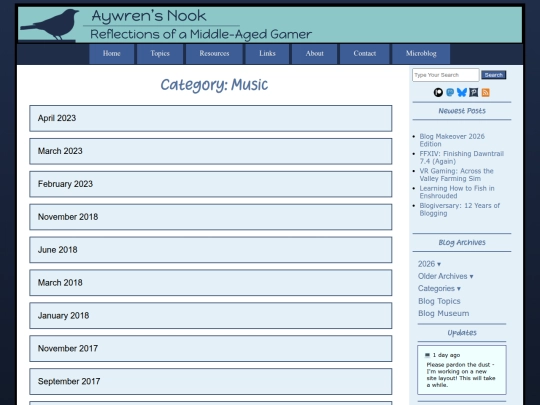 microblog/category/music screenshot