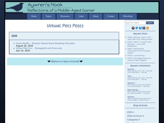 topics/virtualpets screenshot