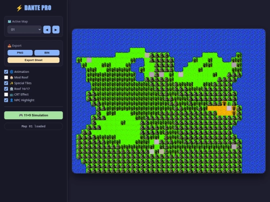 Dante/dante_MSX_map_viewer screenshot