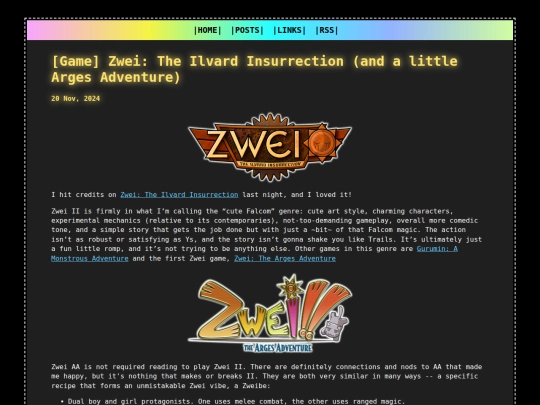posts/2024-11-20-Zwei-II-Review screenshot