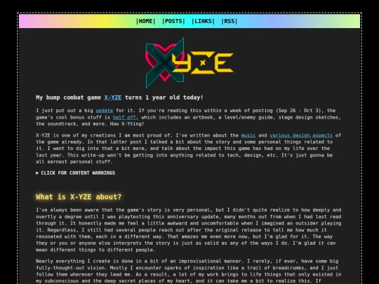 posts/2026-09-26-X-YZE-1-Year-Retrospective screenshot