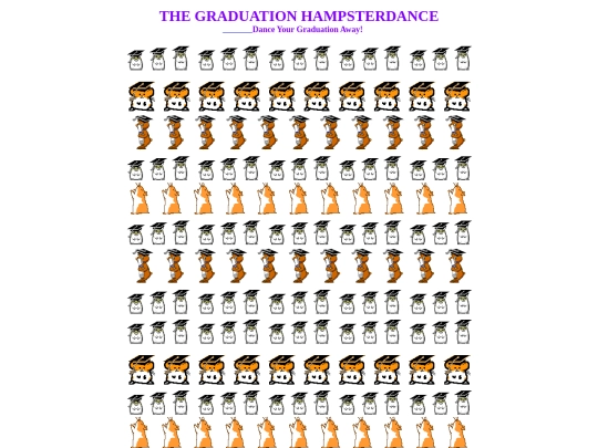 graduationhampsterdance screenshot