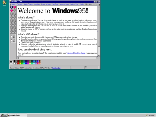 layouts/recreatedlayouts/windows95paint/rules screenshot