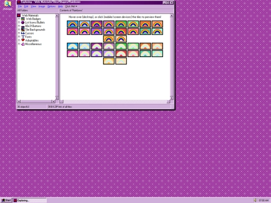 materials/tiles/shapes/rainbows screenshot
