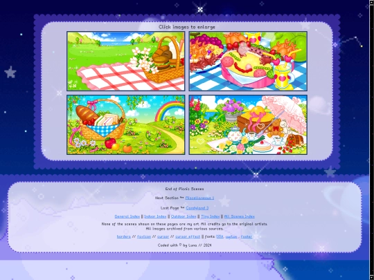 pixelscenes/outdoors/food/picnics screenshot