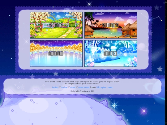 pixelscenes/outdoors/nightlife/seasons screenshot