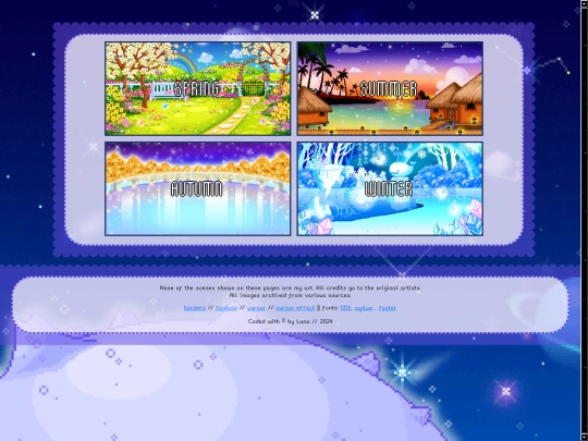 pixelscenes/outdoors/nightlife/seasons screenshot