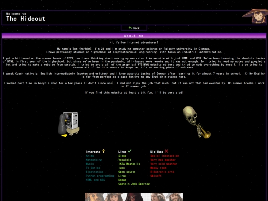 aboutme screenshot