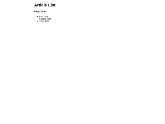 blog/list screenshot