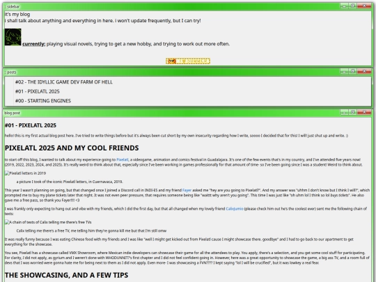 blog screenshot