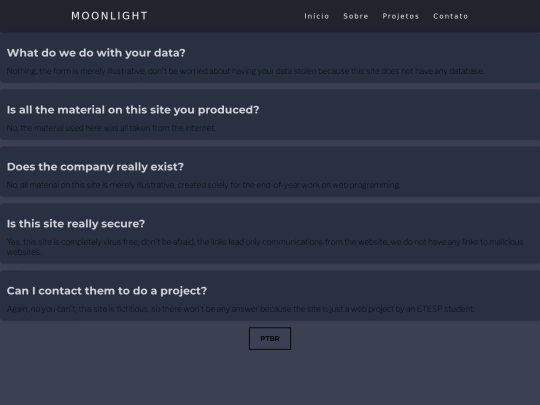 faq screenshot