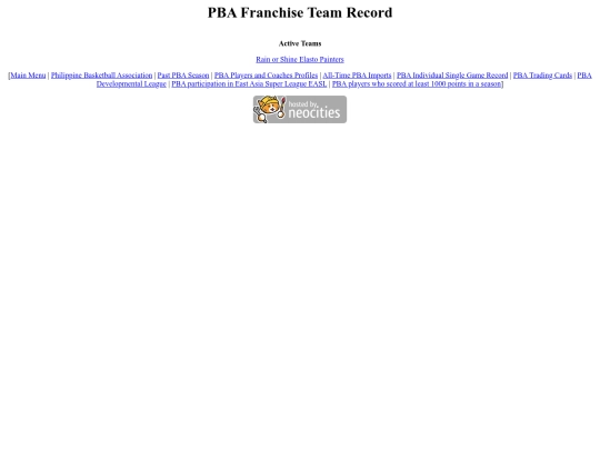 pba.franchiserecord screenshot