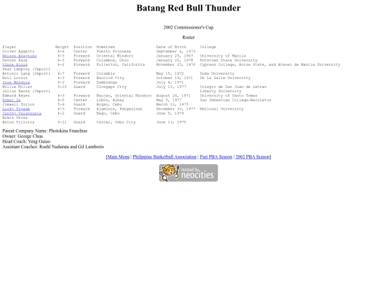 pba.past2002redcom screenshot